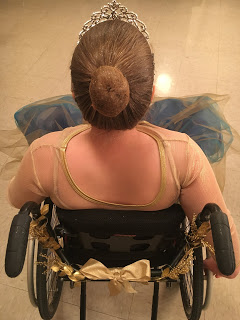 Student with ballet bun