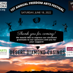 First Annual Freedom Arts Festival poster